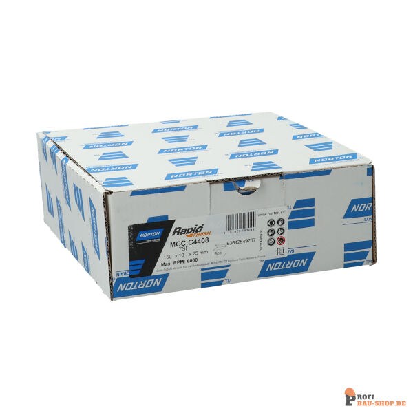 nortonschleifmittel/NORTON_schleifmittel_63642549767 Convolute Wheels Norton Ser 1000 Long Life 150x10.00x25.4 Grit FINE_138840